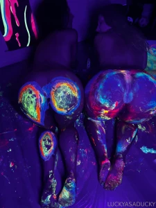 Painting with apple got a lil messy part 16