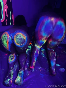 Painting with apple got a lil messy part 25