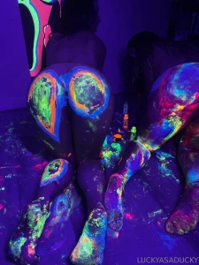 Painting with apple got a lil messy part 18