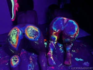 Painting with apple got a lil messy part 29