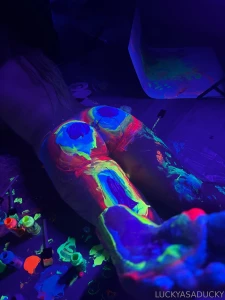 Painting with apple got a lil messy part 3