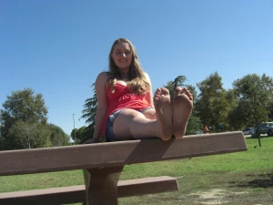 Christine s bare soles 1 3 she was 19 when we shot this 5 images were