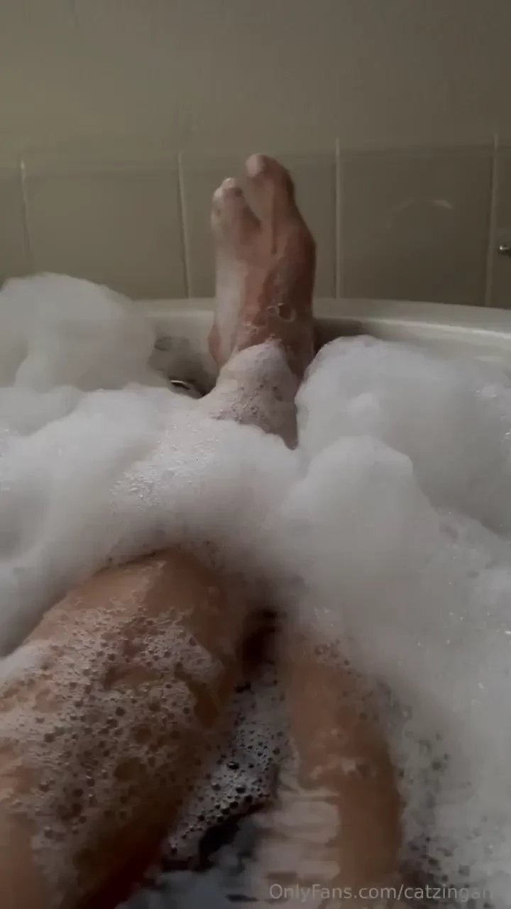 My bath is super soapy and bubbly right now 
