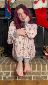 Can we wear matching christmas pj s while you worship my perfect feet