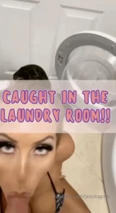 When doing laundry turns to getting fucked i got so messy and lots of