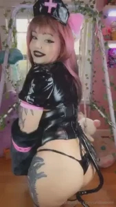 You ve summoned demonic cat nurse i think she wants you to touch her