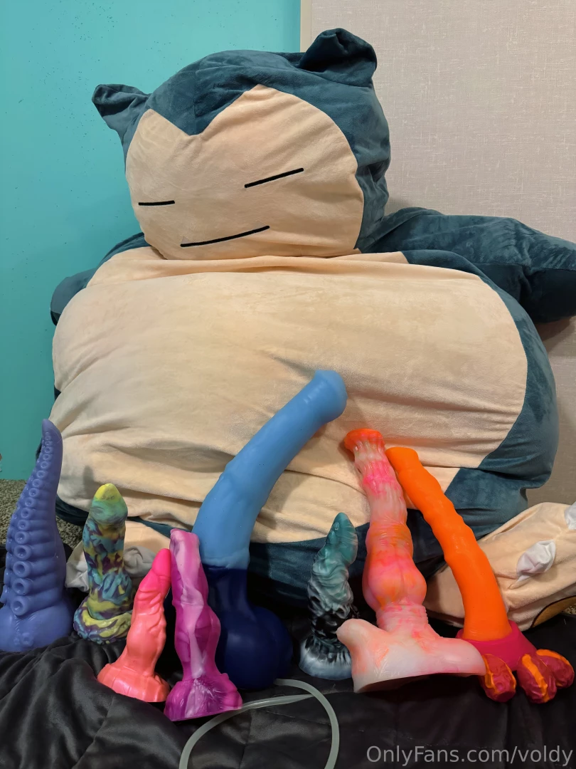 Snorlax is a bit of a size queen and was helping hold some of my 