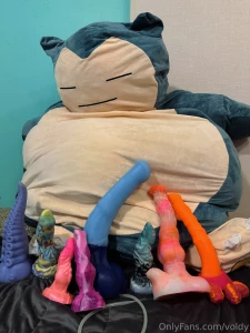 Snorlax is a bit of a size queen and was helping hold some of my