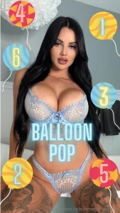 Pop the balloon wanna play a naughty little game with me behind every