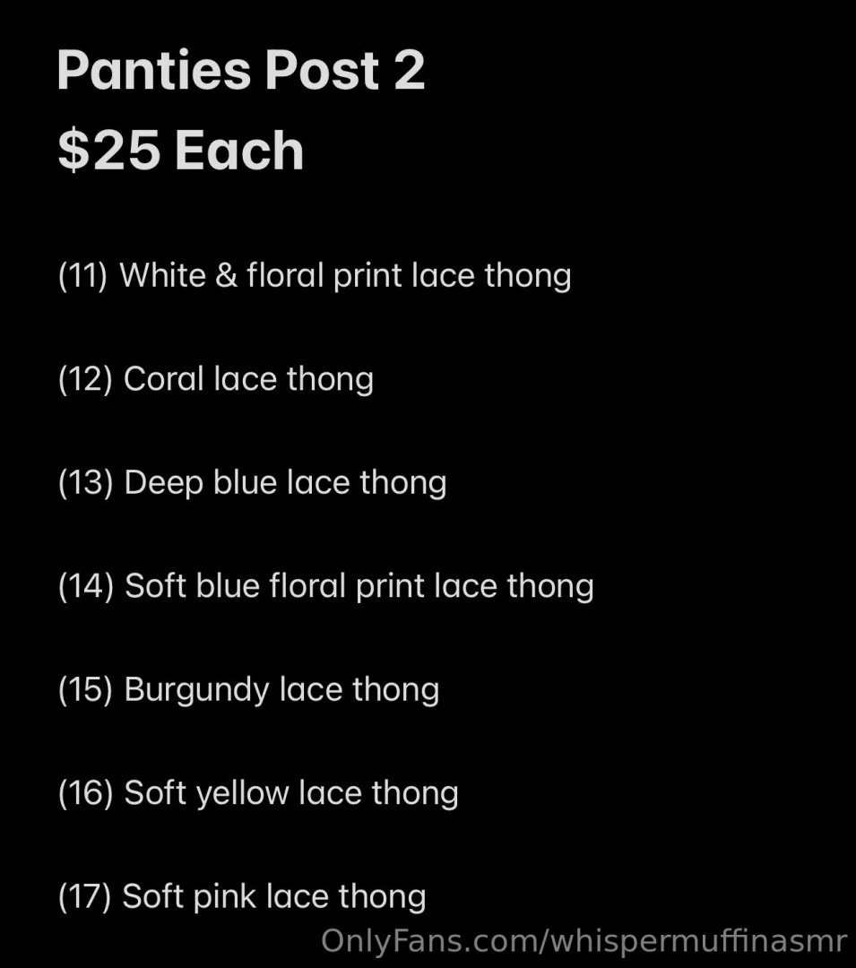 Panties for sale post 2 i have attached a screenshot of some rules part 9 