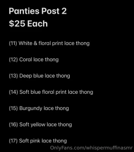 Panties for sale post 2 i have attached a screenshot of some rules part 9