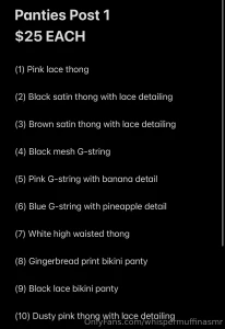 Panties for sale post 1 i have attached a screenshot of some rules part 10