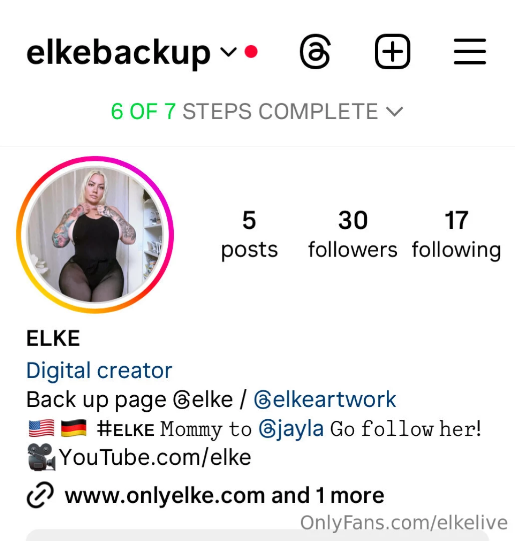 Please follow my back up page on ig elkebackup till my main is back up 