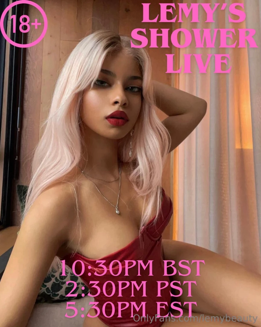 Are you ready for my shower live this thursday 