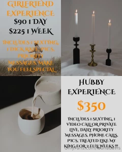 New gfe and hubby experience remember only 1 at a time so i can give