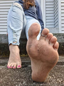 My dirty feet need love and a warm tongue be a good pup and clean part 7