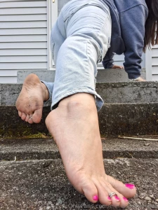 My dirty feet need love and a warm tongue be a good pup and clean part 2