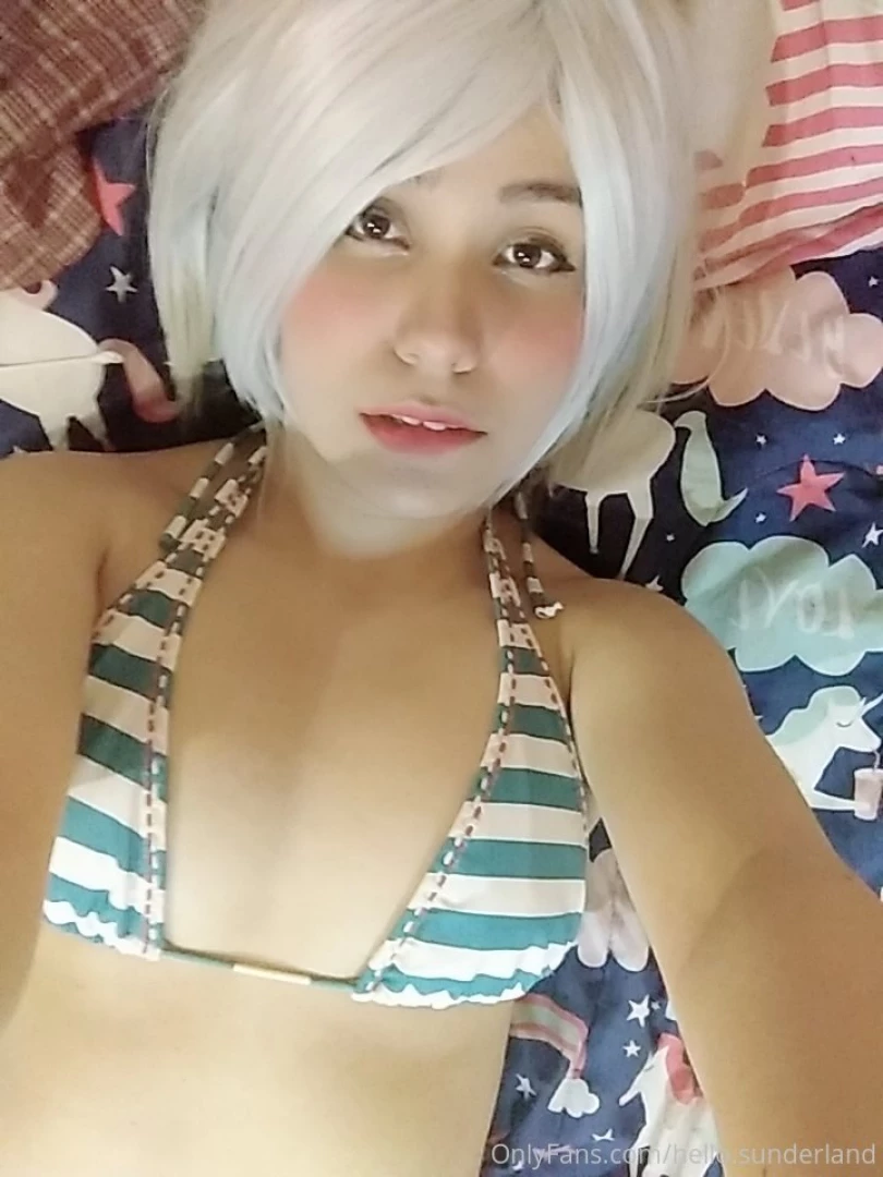 Blue striped bikini part 28 