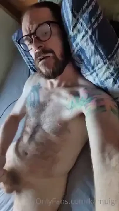 Got extra horny edging this morning shot a fat load on my face part 1 