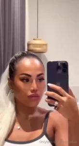 Hair pulled back only means one thing