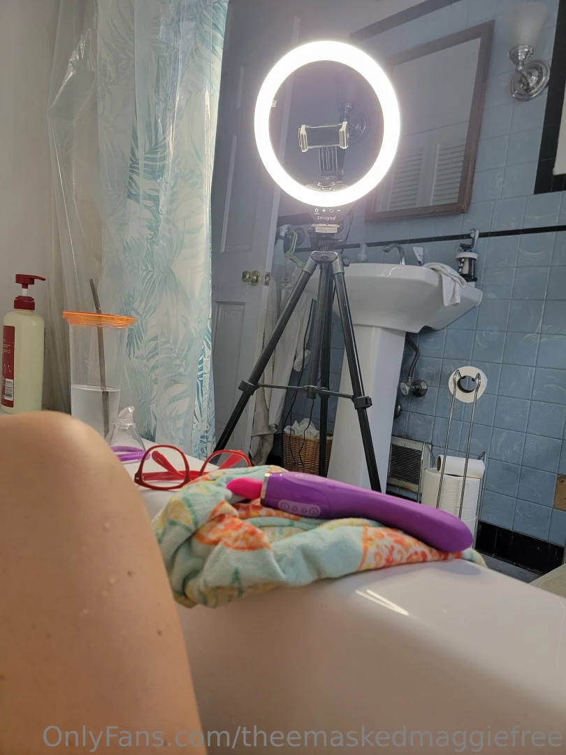 Filming in the bathtub 