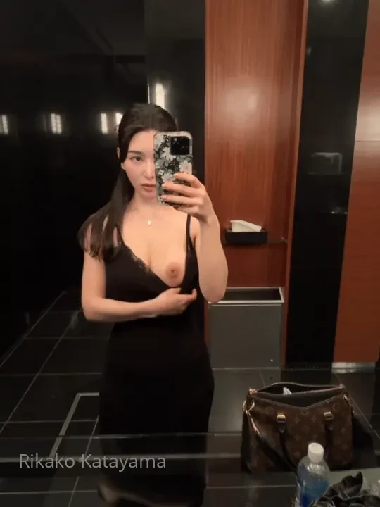 Quick mirror check outfit makeup on point boobs yep we re good to go 