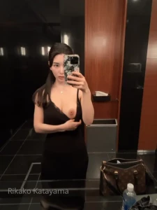Quick mirror check outfit makeup on point boobs yep we re good to go
