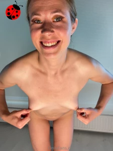 Pulling my tits as i heard they might grow bigger if i pull them