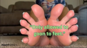 Only allowed to goon to feet 4 42 pathetic little beta only allowed to