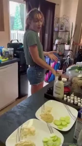 Just another day getting ready for dinner and having some fun