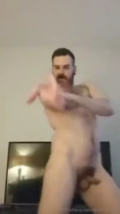 Naked hairy happy
