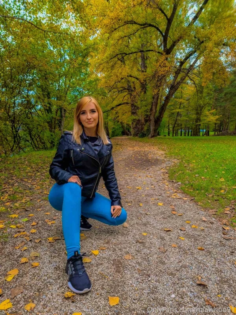 Hiking in the woods 