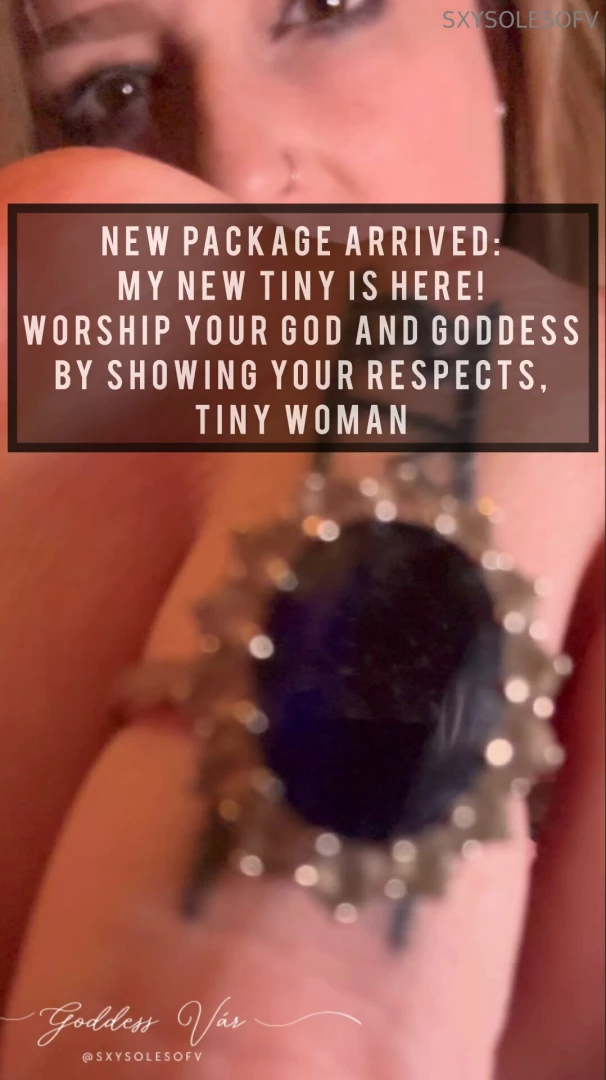New package arrived my new tiny is here worship your god and goddess 