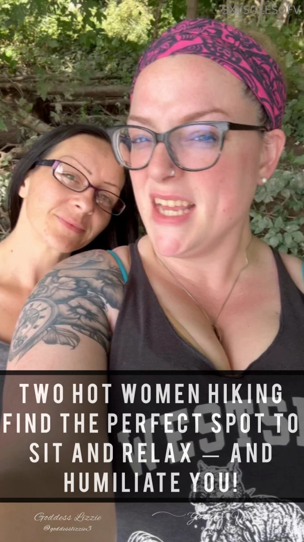 Goddess var and goddess lizzie enjoying nature before realizing how 