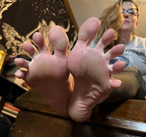 Come clean them up and nibble at your dinner before i put my foot peel