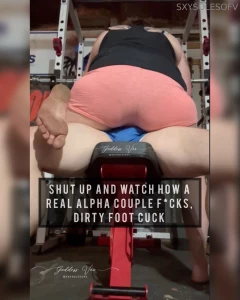 Shut up and watch how a real alpha couple fucks dirty foot cuck watch