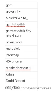 My official atl line up ill begin editing once im back in ny tomorrow