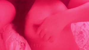 Waking up by pinching my sensitive nipples and massaging my tits