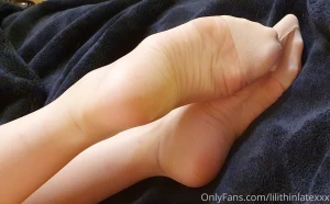 Pink shiny stockings and classic nude stockings lt 3