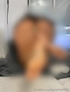 Bare soles sexy skirt and white thong