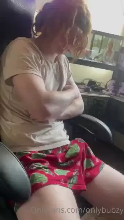 I need some support from under my desk so horny 