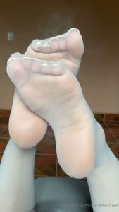Mind taking these off for me you can stroke my soles first