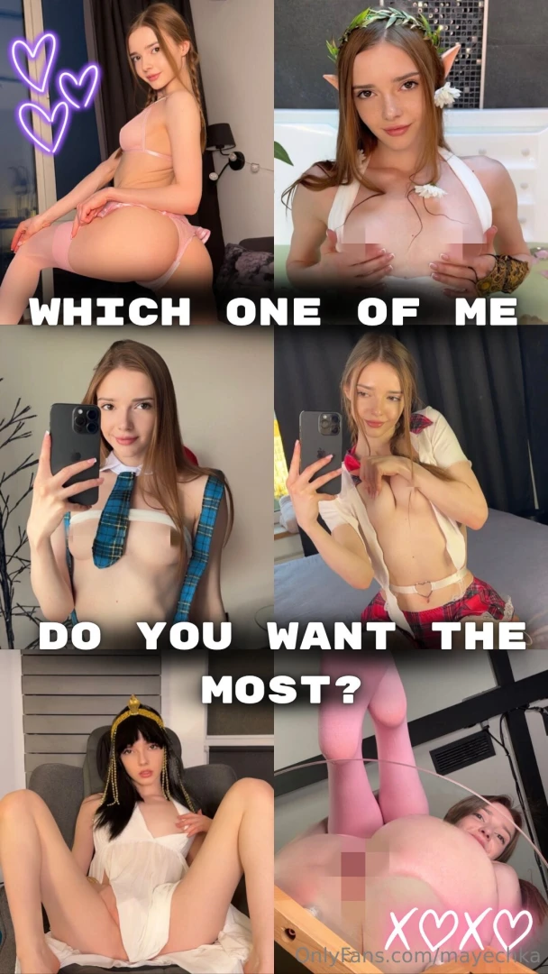 Today i play with your fantasies six different looks - from bossy part 1 