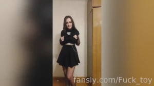 Goth slut sucks dildo solo dildosucking dildo blowjob goth slut drool