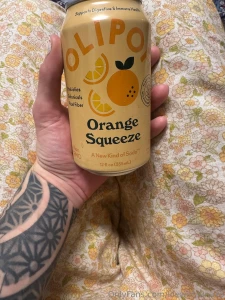 Enjoying this probiotic plant fiber orange soda amp amp playing with part 1