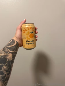 Enjoying this probiotic plant fiber orange soda amp amp playing with part 2