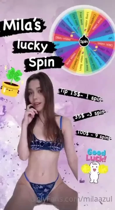 Mila s lucky wheel is back are you feeling lucky darling spin my 