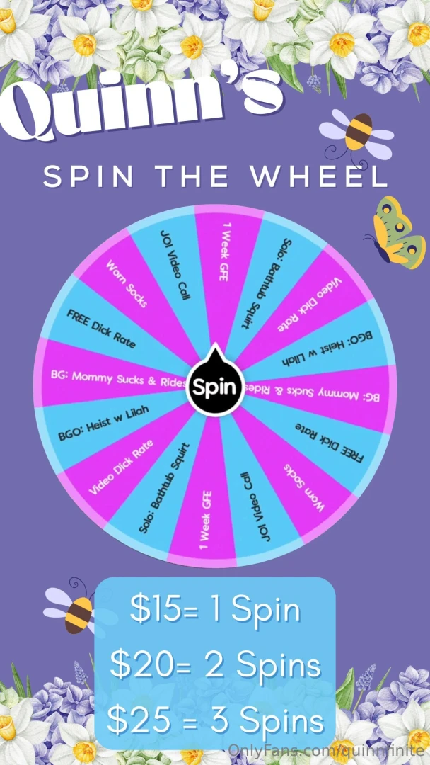March spin the wheel hey freak yeah you its gettin close to springtime 