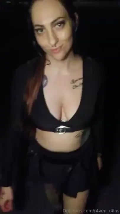 Late night walk with little care who might see 