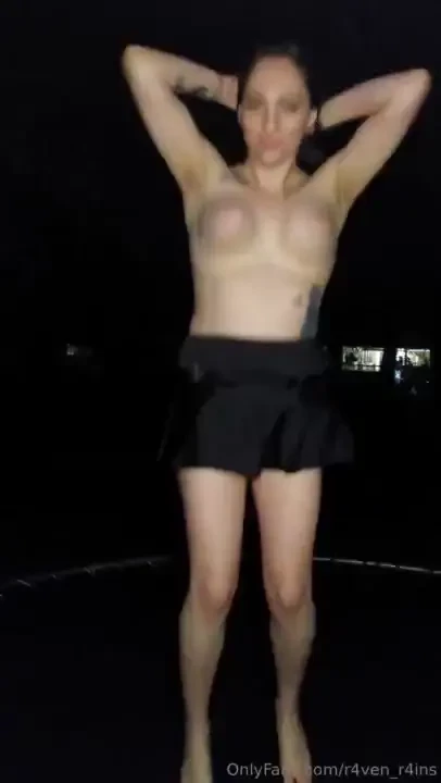 No stream tonight but enjoy my tits bouncing around while i jump on 